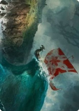 Run Ashore Art Card (ASKHM-019) [Art Series: Kaldheim]