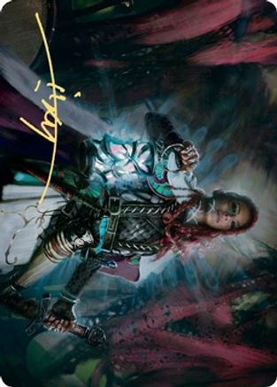 Tergrid, God of Fright Art Card (Gold-Stamped Signature) (ASKHM-027) [Art Series: Kaldheim]