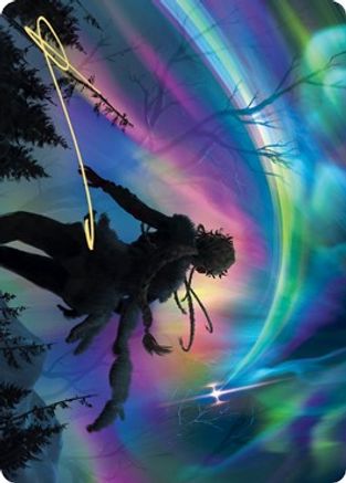 The Prismatic Bridge Art Card (Gold-Stamped Signature) (ASKHM-064) [Art Series: Kaldheim]