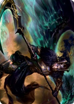 Vengeful Reaper Art Card (Gold-Stamped Signature) (ASKHM-029) [Art Series: Kaldheim]