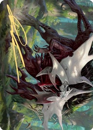 Vorinclex, Monstrous Raider Art Card (54/81) (Gold-Stamped Signature) (ASKHM-054) [Art Series: Kaldheim]