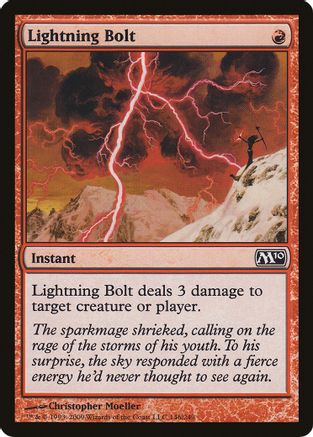 Lightning Bolt (M10) (OVER-146) [Oversize Cards]