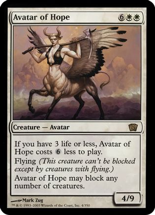 Avatar of Hope (8th Edition) (OVER-004) [Oversize Cards]