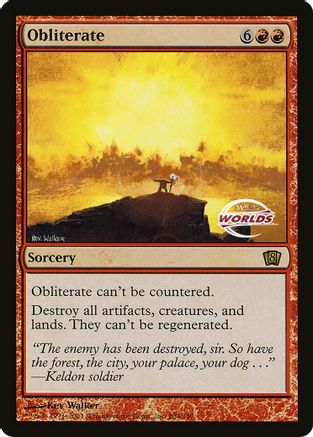 Obliterate (World Championship 2003) (OVER-204) [Oversize Cards]