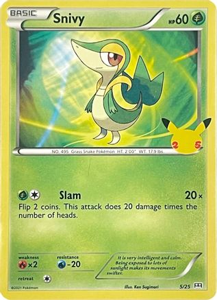 Snivy (005/25) [McDonalds 25th Anniversary Promos] - Promo