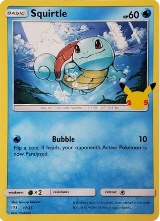 Squirtle (017/25) [McDonalds 25th Anniversary Promos] Holofoil - Promo