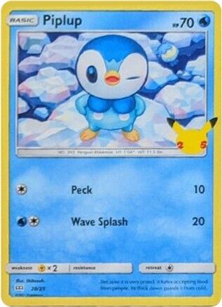 Piplup (020/25) [McDonalds 25th Anniversary Promos] - Promo