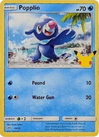 Popplio (023/25) [McDonalds 25th Anniversary Promos] - Promo