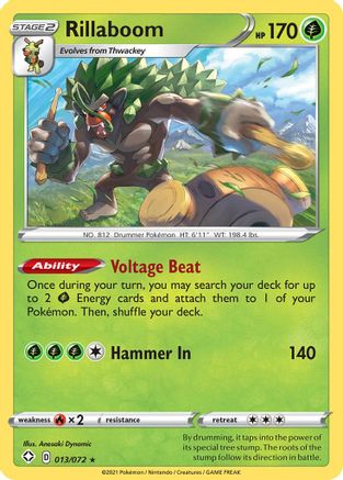 Rillaboom (013/72) [Shining Fates] Holofoil - Holo Rare