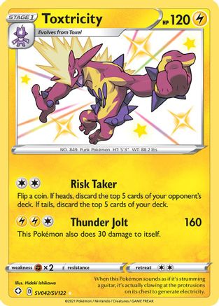 Toxtricity (SV042/122) [Shining Fates Shiny Vault] Holofoil - Shiny Holo Rare