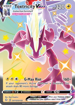 Toxtricity VMAX (SV113/122) [Shining Fates Shiny Vault] Holofoil - Shiny Holo Rare