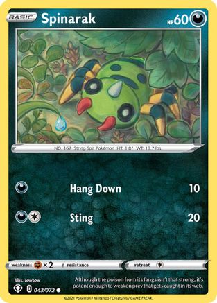Spinarak (043/72) [Shining Fates] - Common
