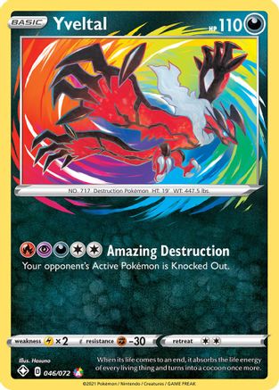 Yveltal (046/72) [Shining Fates] Holofoil - Amazing Rare