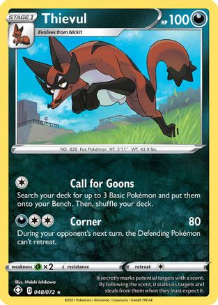Thievul (048/72) [Shining Fates] Holofoil - Holo Rare