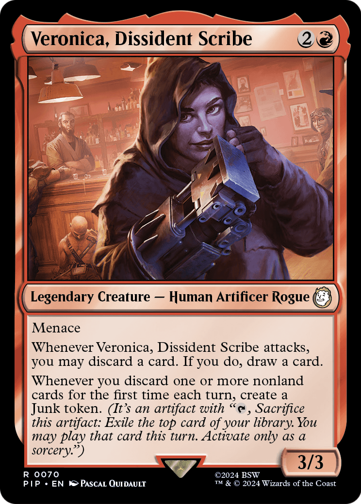 Veronica, Dissident Scribe (PIP-070) [Fallout]