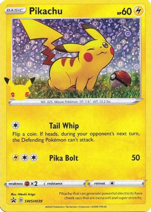 Pikachu (General Mills) (SWSH039) [Miscellaneous Cards & Products] Holofoil - Promo