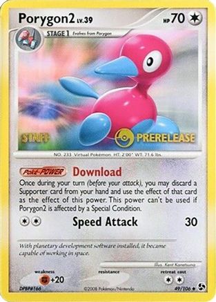 Porygon2 (Prerelease) [Staff] (49/106) [Diamond and Pearl Promos] - Promo