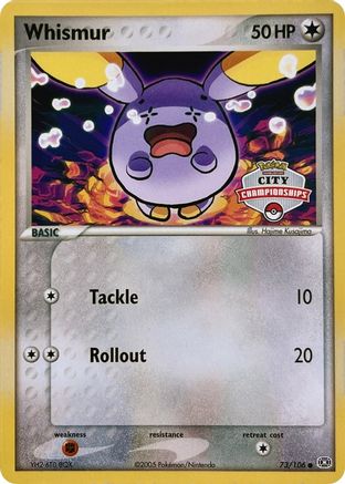 Whismur (City Championships) (073/106) [League & Championship Cards] - Promo