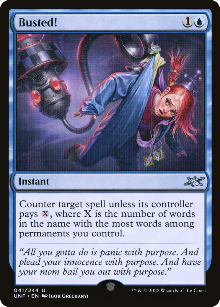 Busted! (UNF-041) [Unfinity] Foil