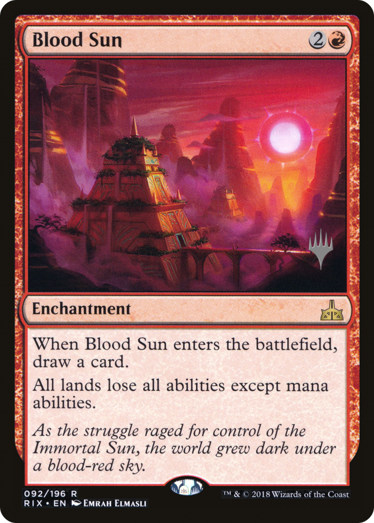Blood Sun (PPM20-92P) [Promo Pack: Rivals of Ixalan Promos] Foil