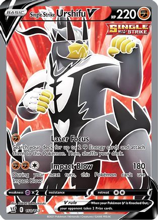 Single Strike Urshifu V (Full Art) (150/163) [SWSH05 Battle Styles] Holofoil - Ultra Rare