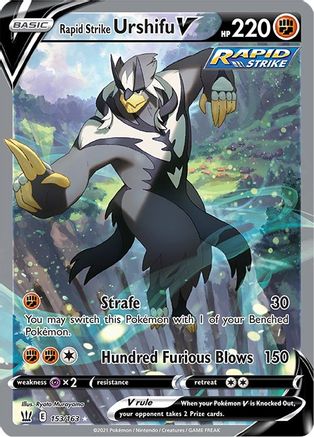 Rapid Strike Urshifu V (Alternate Full Art) (153/163) [SWSH05 Battle Styles] Holofoil - Ultra Rare