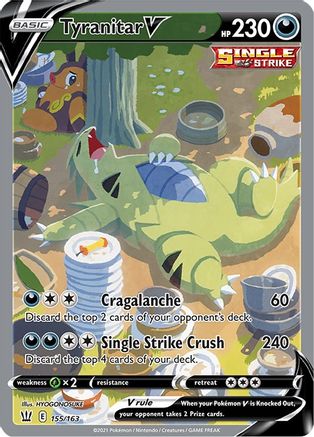 Tyranitar V (Alternate Full Art) (155/163) [SWSH05 Battle Styles] Holofoil - Ultra Rare