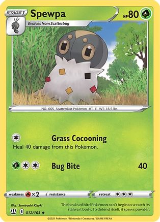 Spewpa (012/163) [SWSH05 Battle Styles] - Uncommon
