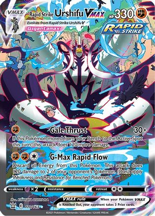 Rapid Strike Urshifu VMAX (Alternate Art Secret) (170/163) [SWSH05 Battle Styles] Holofoil - Secret Rare