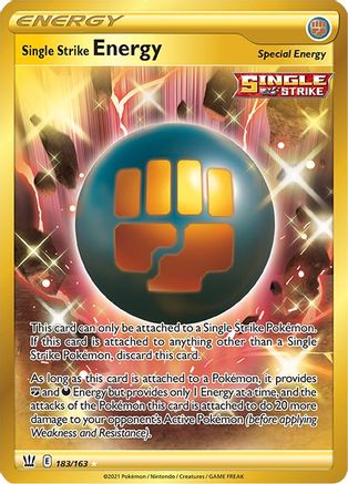 Single Strike Energy (Secret) (183/163) [SWSH05 Battle Styles] Holofoil - Secret Rare