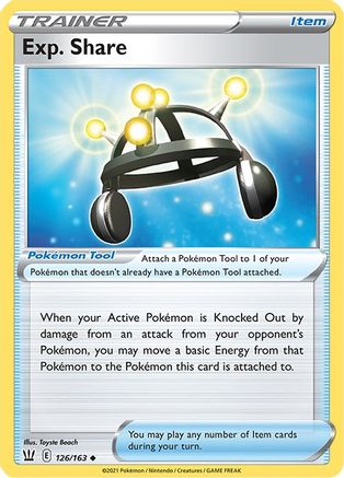 Exp. Share (126/163) [SWSH05 Battle Styles] Reverse Holofoil - Uncommon