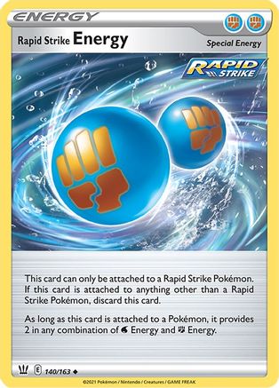Rapid Strike Energy (140/163) [SWSH05 Battle Styles] Reverse Holofoil - Uncommon