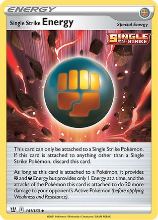 Single Strike Energy (141/163) [SWSH05 Battle Styles] Reverse Holofoil - Uncommon