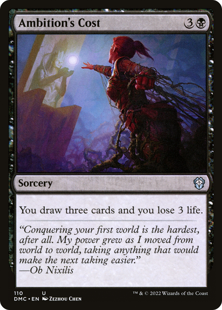 Ambition's Cost (DMC-110) [Dominaria United Commander]