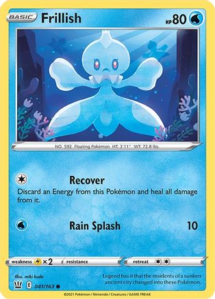 Frillish (041/163) [SWSH05 Battle Styles] Reverse Holofoil - Common