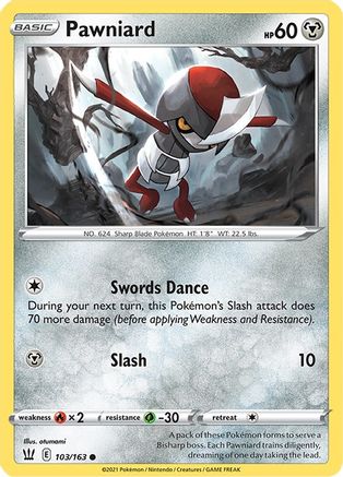 Pawniard (103/163) [SWSH05 Battle Styles] - Common