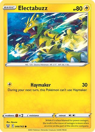 Electabuzz (044/163) [SWSH05 Battle Styles] - Common