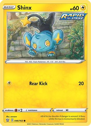 Shinx (046/163) [SWSH05 Battle Styles] Reverse Holofoil - Common