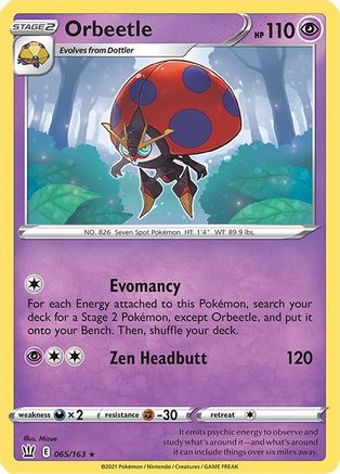 Orbeetle (065/163) [SWSH05 Battle Styles] Reverse Holofoil - Holo Rare