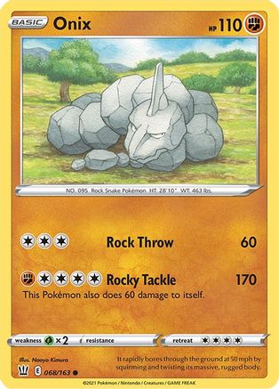 Onix (068/163) [SWSH05 Battle Styles] Reverse Holofoil - Common