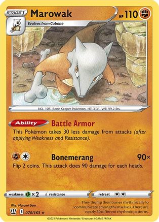 Marowak (070/163) [SWSH05 Battle Styles] - Rare