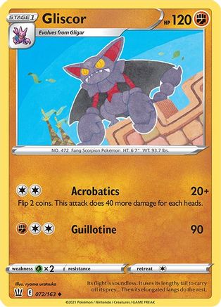 Gliscor (072/163) [SWSH05 Battle Styles] Reverse Holofoil - Uncommon