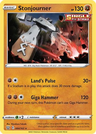 Stonjourner (084/163) [SWSH05 Battle Styles] - Rare