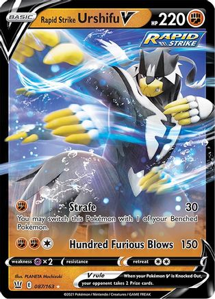 Rapid Strike Urshifu V (087/163) [SWSH05 Battle Styles] Holofoil - Ultra Rare