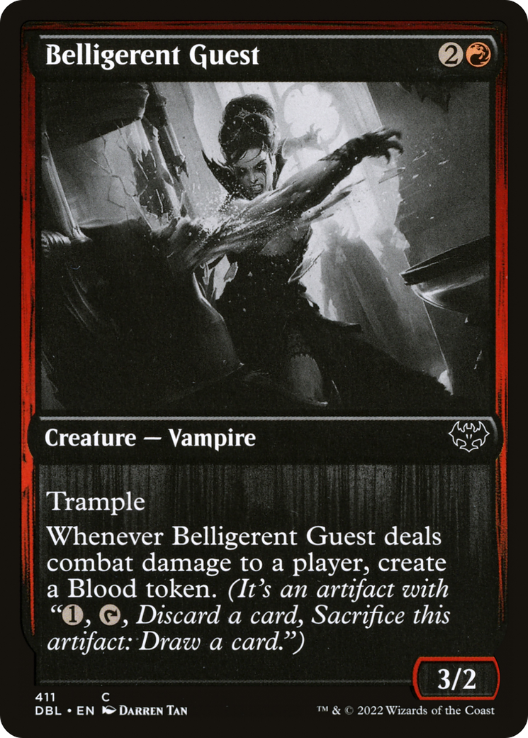 Belligerent Guest (DBL-411) [Innistrad: Double Feature] Foil