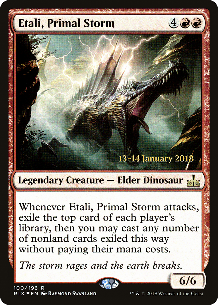 Etali, Primal Storm (PRE-100S) [Rivals of Ixalan Promos] Foil