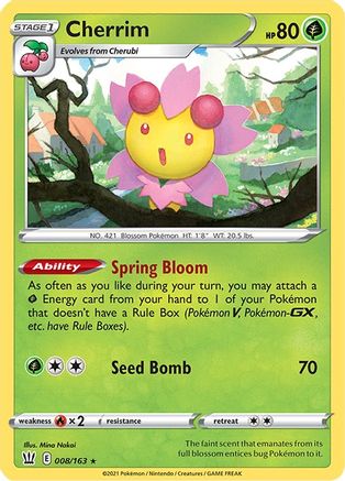 Cherrim (8/163) [Deck Exclusives] - Rare