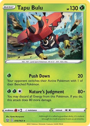 Tapu Bulu (16/163) [Deck Exclusives] - Rare