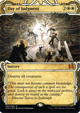 Day of Judgment (Foil Etched) (STA-002) (Borderless) [Strixhaven Mystical Archive] Foil