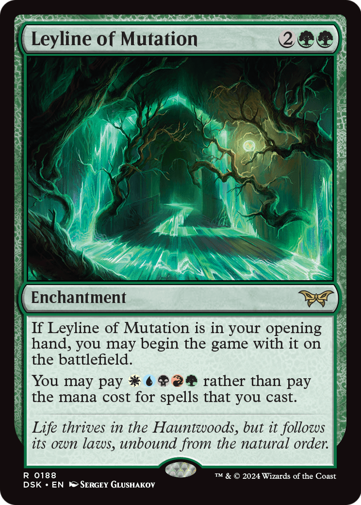 Leyline of Mutation (DSK-188) [Duskmourn: House of Horror] Foil